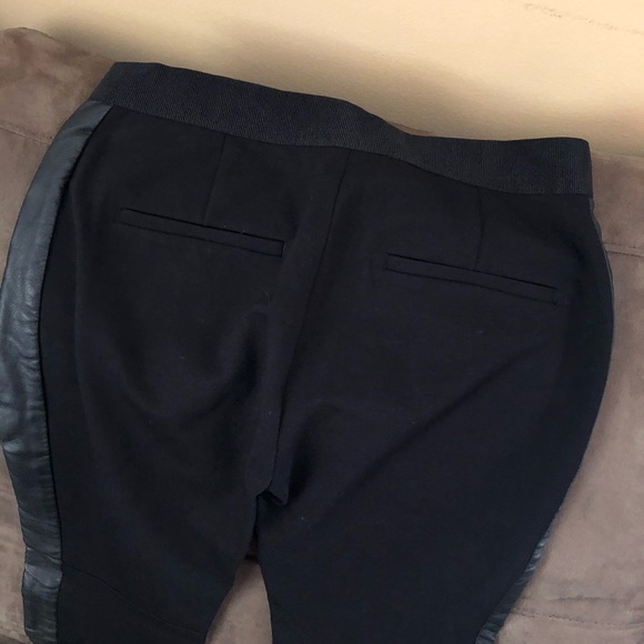 Ann Taylor Leather Cropped Pants - Picture 3 of 4